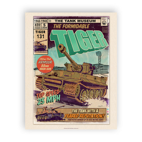 Art Print: The Formidable Tiger Comic Print Wall Art On Demand Star Editions 11x14" No Frame