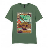 The Formidable Tiger Comic T-Shirt T-Shirt On Demand Star Editions Military Green S