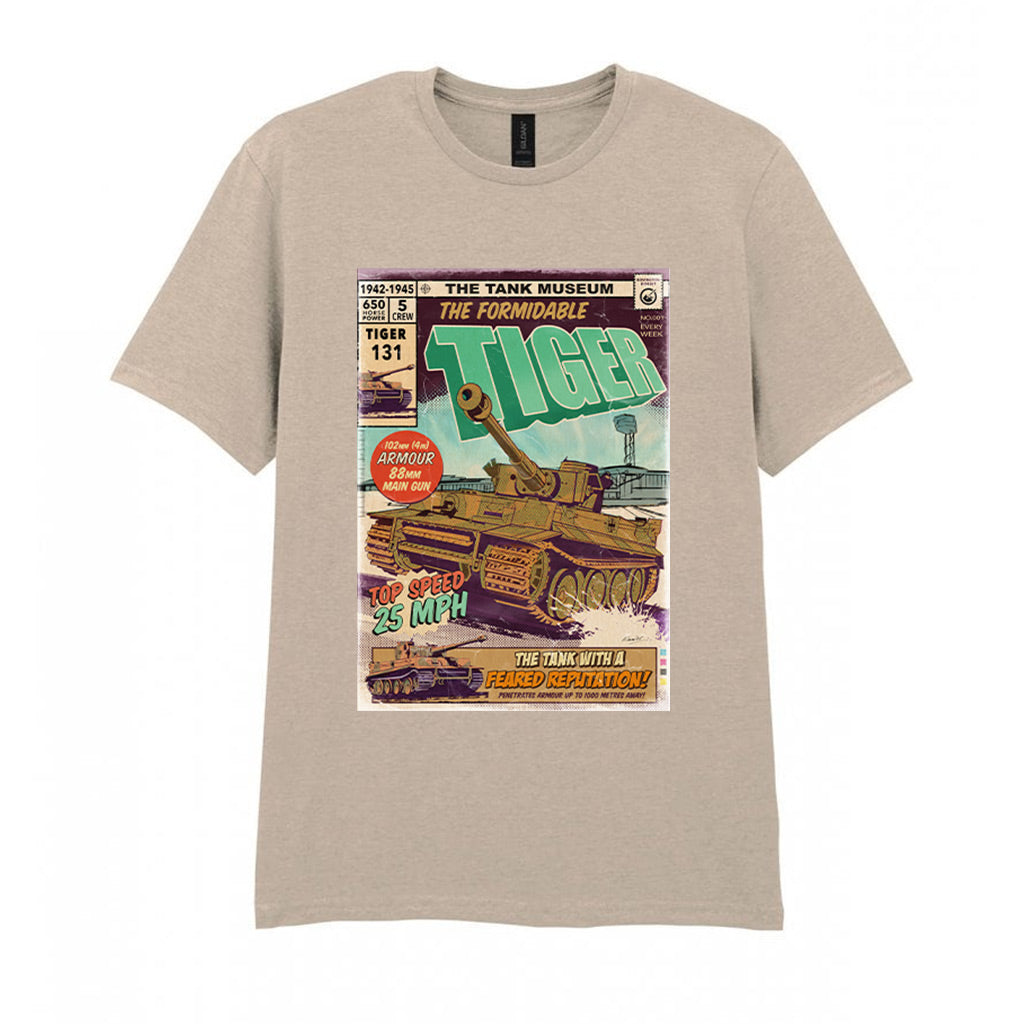 The Formidable Tiger Comic T-Shirt T-Shirt On Demand Star Editions Sand S