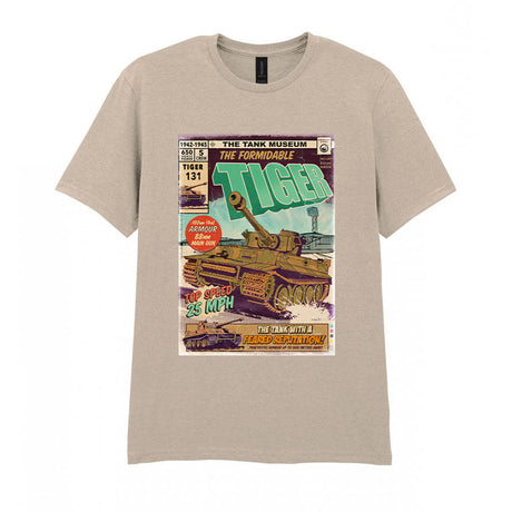 The Formidable Tiger Comic T-Shirt T-Shirt On Demand Star Editions Sand S