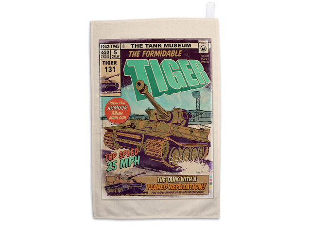 Tiger Comic Tea Towel (CHECK) Teatowel Star Editions Ltd