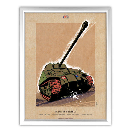 Art Print: Sherman Firefly Tank Print
