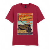 The Cromwell Cruiser Comic T-Shirt T-Shirt On Demand Star Editions Cardinal Red S