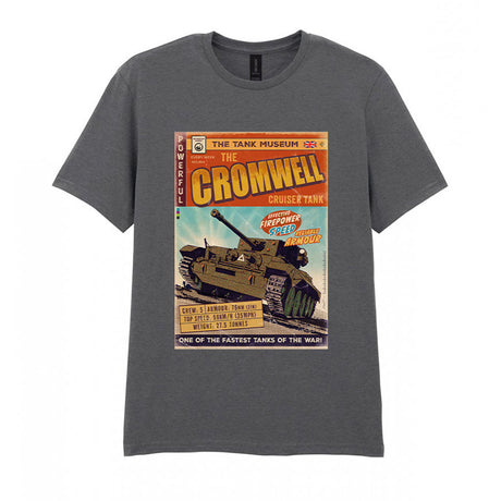 The Cromwell Cruiser Comic T-Shirt T-Shirt On Demand Star Editions Charcoal S