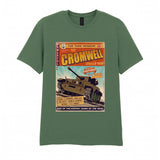 The Cromwell Cruiser Comic T-Shirt T-Shirt On Demand Star Editions Military Green S