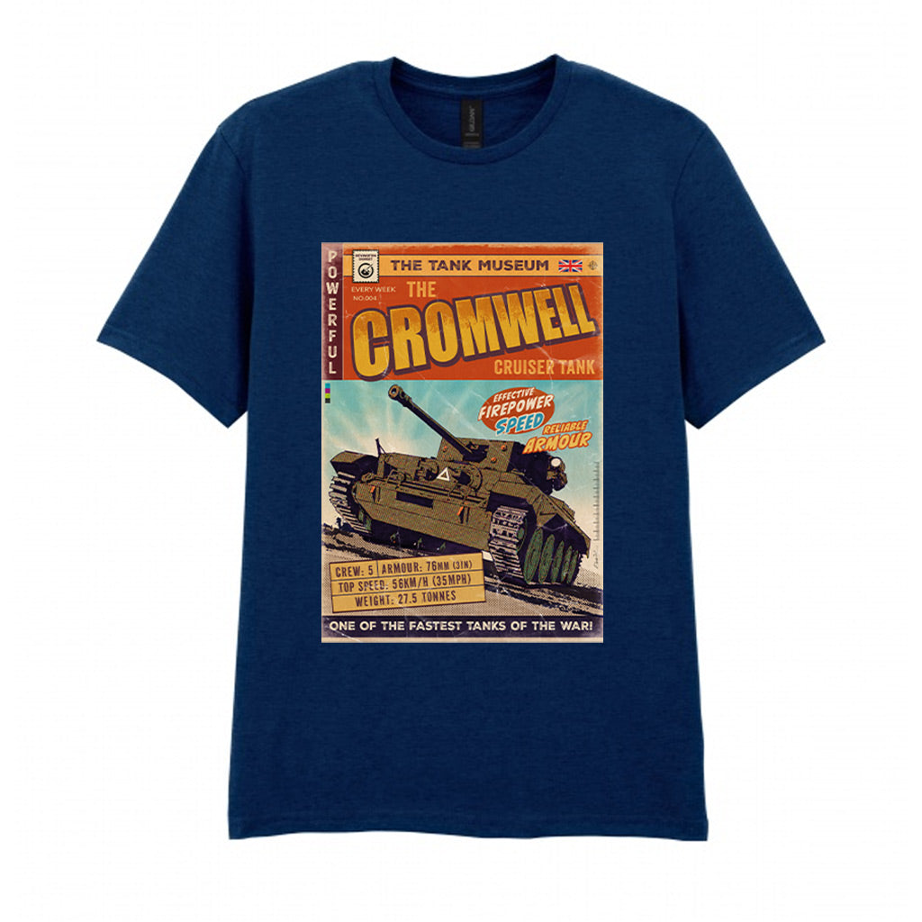 The Cromwell Cruiser Comic T-Shirt T-Shirt On Demand Star Editions Navy S