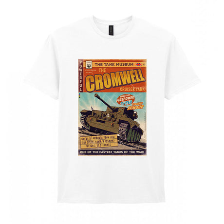 The Cromwell Cruiser Comic T-Shirt T-Shirt On Demand Star Editions White S