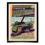 Art Print: The Centurion Tank Comic Print Wall Art On Demand Star Editions 11x14" With Black Frame