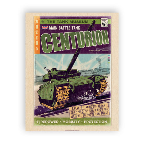 Art Print: The Centurion Tank Comic Print Wall Art On Demand Star Editions 11x14" No Frame