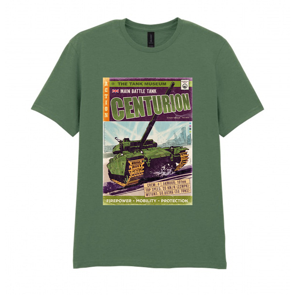 Centurion Comic T-Shirt T-Shirt On Demand Star Editions Military Green S