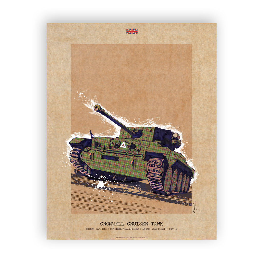 Art Print: Cromwell Cruiser Print Wall Art On Demand Star Editions 11x14" No Frame
