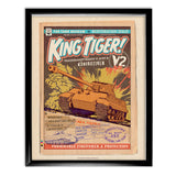 Art Print: King Tiger Comic Print Wall Art On Demand Star Editions 11x14" With Black Frame