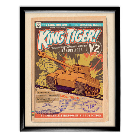 Art Print: King Tiger Comic Print
