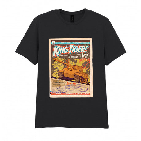 King Tiger Comic T-Shirt T-Shirt On Demand Star Editions Black S