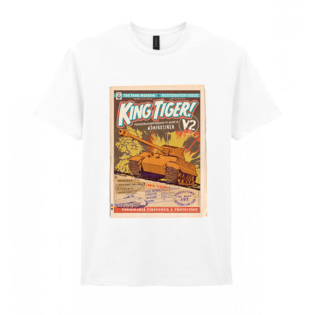 King Tiger Comic T-Shirt T-Shirt On Demand Star Editions White S