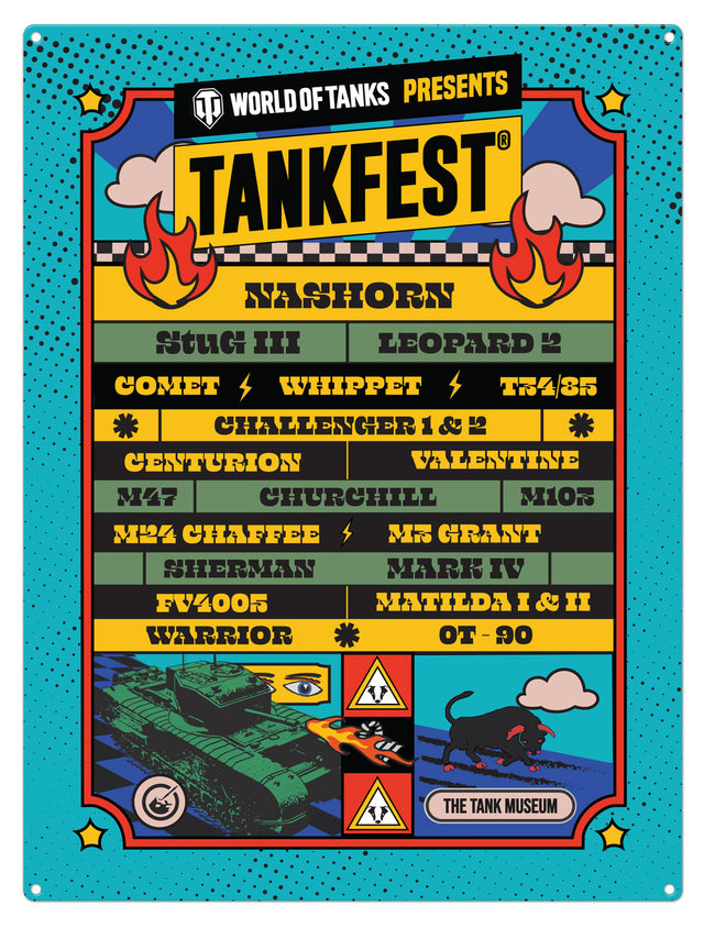 TANKFEST 2026 Large Metal Sign Wall Art The Original Metal Sign Co