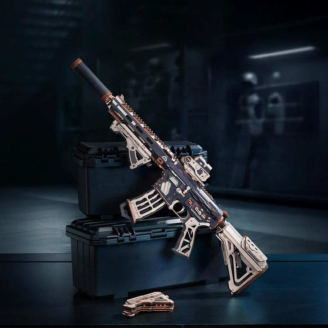 Rokr: M416 Carbine Wooden Puzzle Toy Robotime
