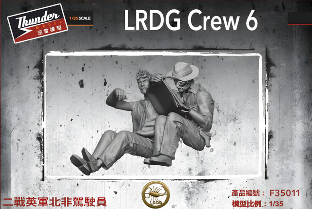 Thunder Models 1/35 LRDG Crew 6 Scale Model Thunder model