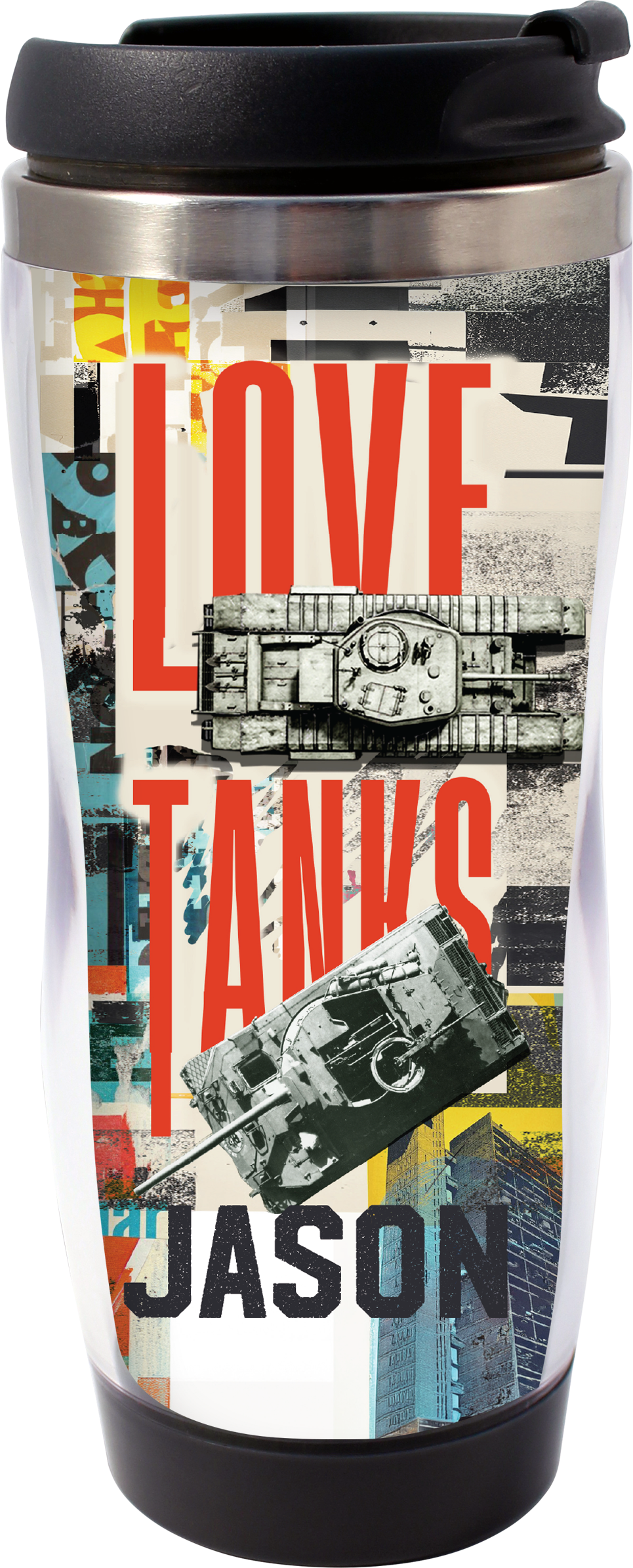 Love Tanks Personalised Travel Mug