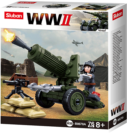Sluban - WWII Anti Aircraft Gun Brick Model Kit [variant_option4]
