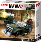 Sluban - WWII Allied Jeep Brick Model Kit [variant_option4]