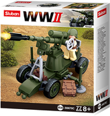 Sluban - WWII Flak Gun Brick Model Kit [variant_option4]