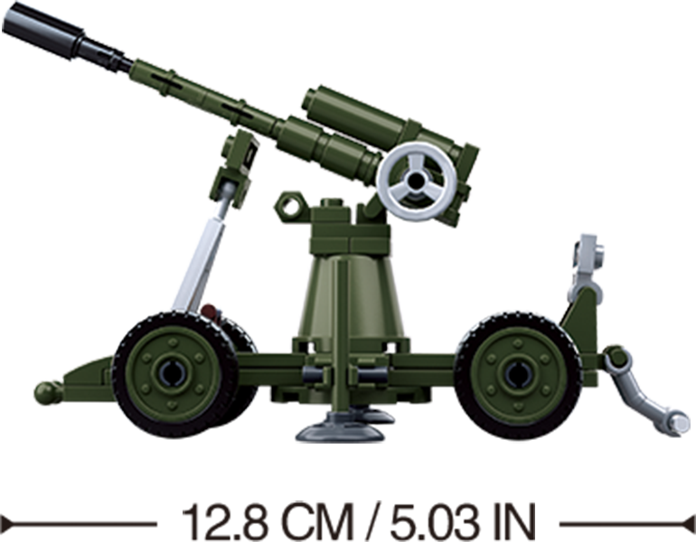 Sluban - WWII Flak Gun Brick Model Kit [variant_option4]