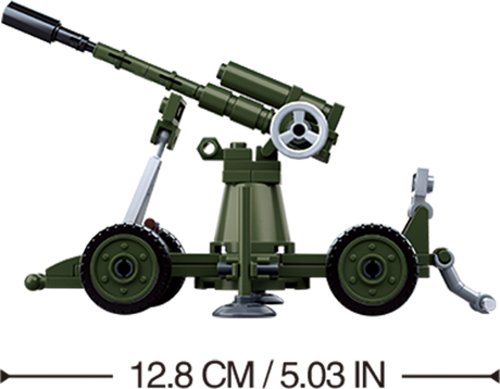 Sluban - WWII Flak Gun Brick Model Kit [variant_option4]