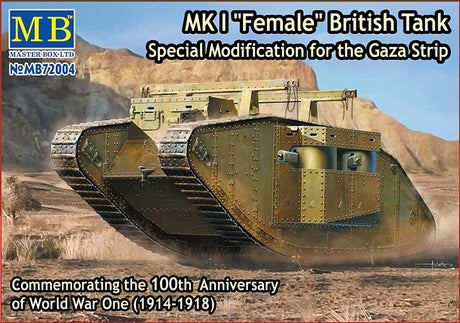 Master box 1/72 MK I Female British Tank, Special Modification for the Gaza Strip Scale Model Master Box