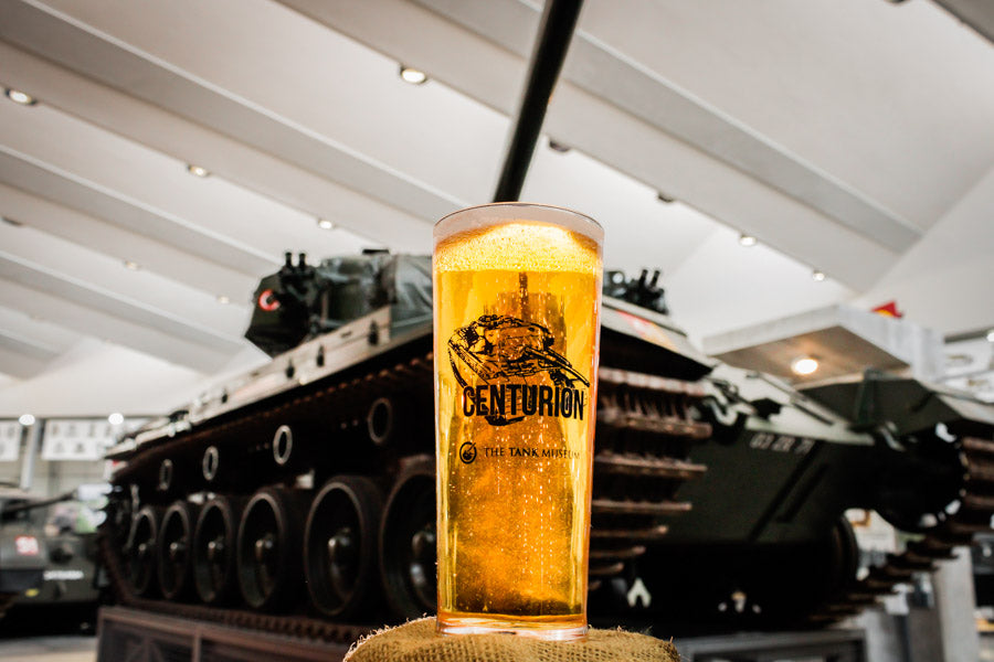 Centurion Cider with Centurion Pint Glass Drink The Tank Museum