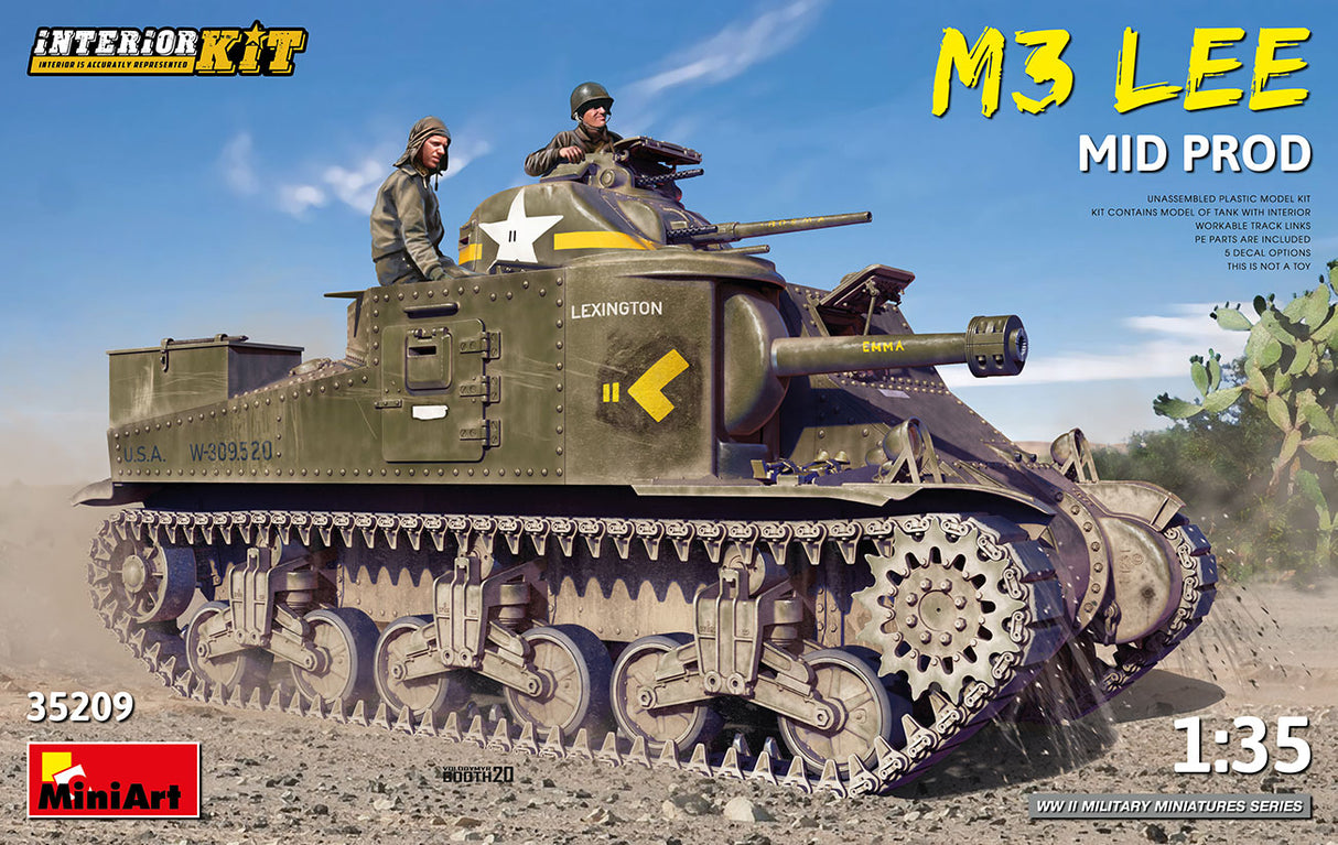 MiniArt 1/35 M3 Lee Mid Prod. Interior Kit