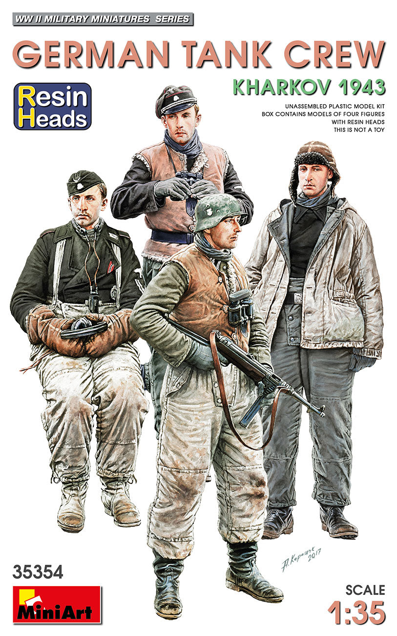 MiniArt 1/35 German Tank Crew, Kharkov (Resin Heads).