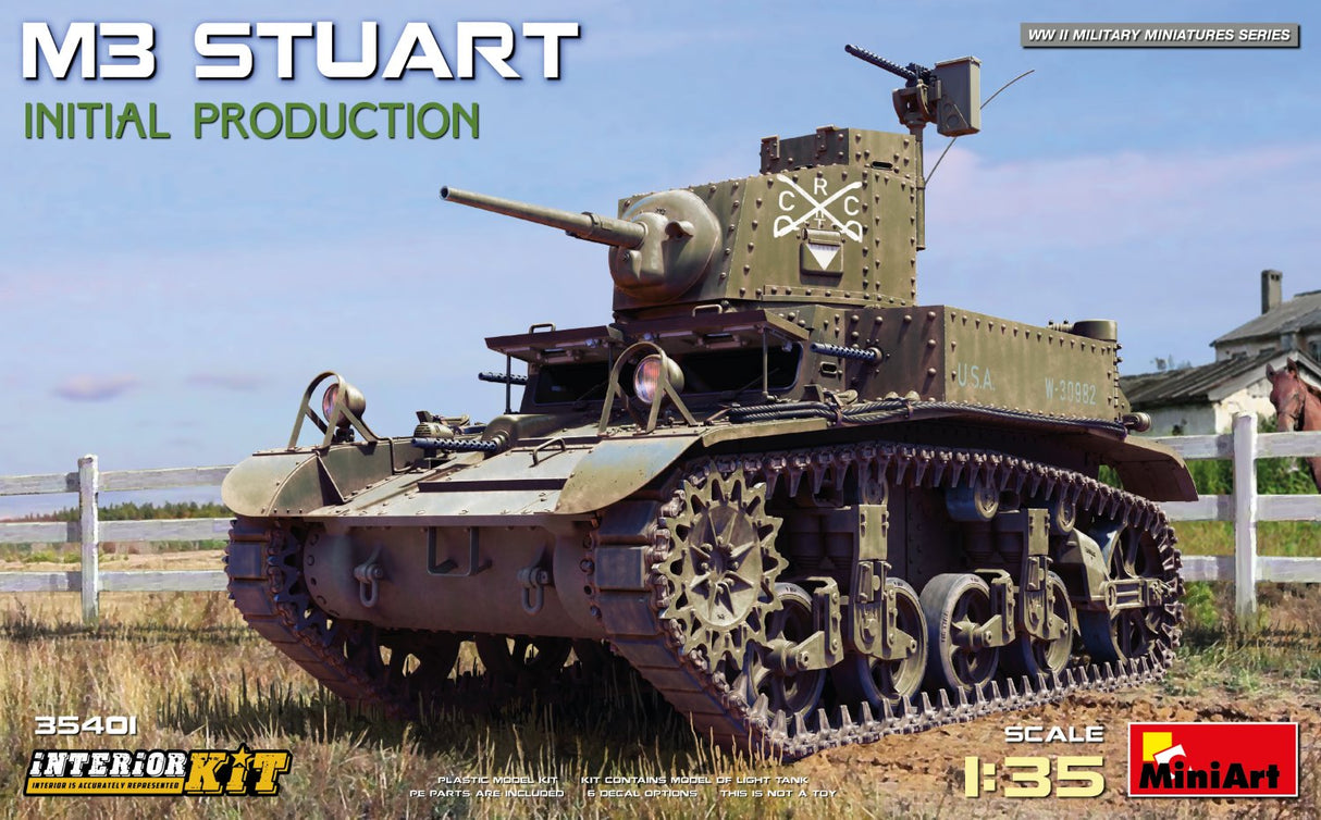 MiniArt 1/35 M3 Stuart Initial Prod, Interior Kit