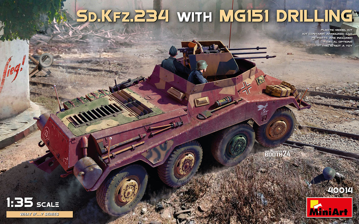 Miniart 1/35 Sd.Kfz.234 w/ MG151 Drilling.
