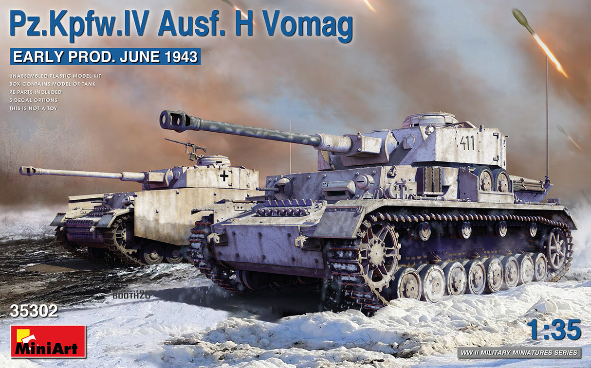 MiniArt 1/35 Pz.Kpfw.IV Ausf. H Vomag Early Prod