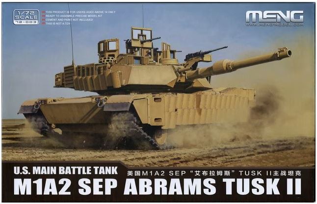 Meng US MBT M1a2 SEP Abrams TUSK II