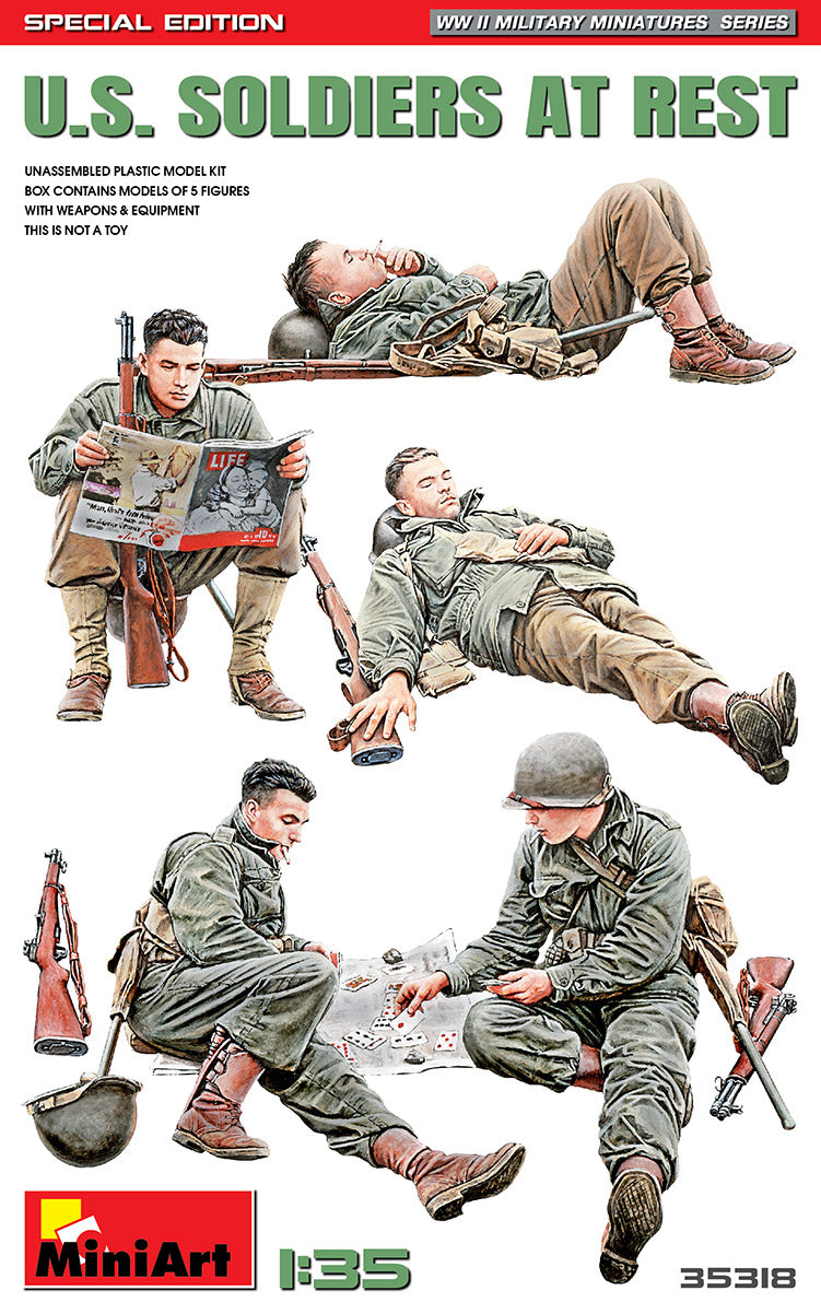 MiniArt 1/35 US Soldiers at Rest – The Tank Museum