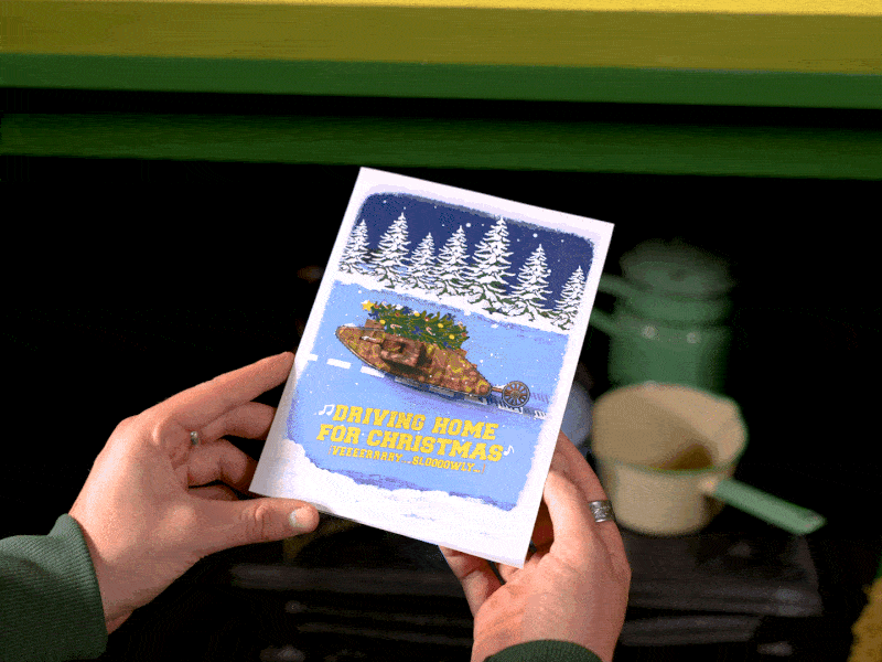 The Tank Museum Christmas Pop Up Greetings Card