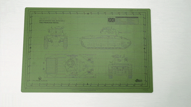 Matilda 2 and Churchill Crocodile Double Sided Model Cutting Mat – The ...