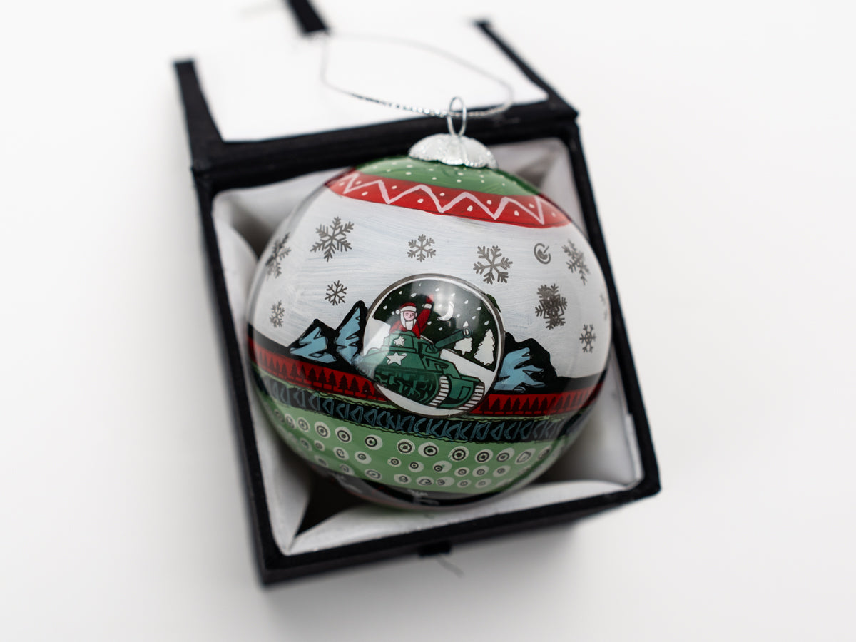 Bauble Santa in Sherman Tank 2026 (Ready to make Live if happy to go ahead with Xmas!) Homewares Lighthome