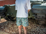 Hawaiian Tank Swim Shorts