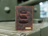 Tank Museum Brown Leather Passport Holder