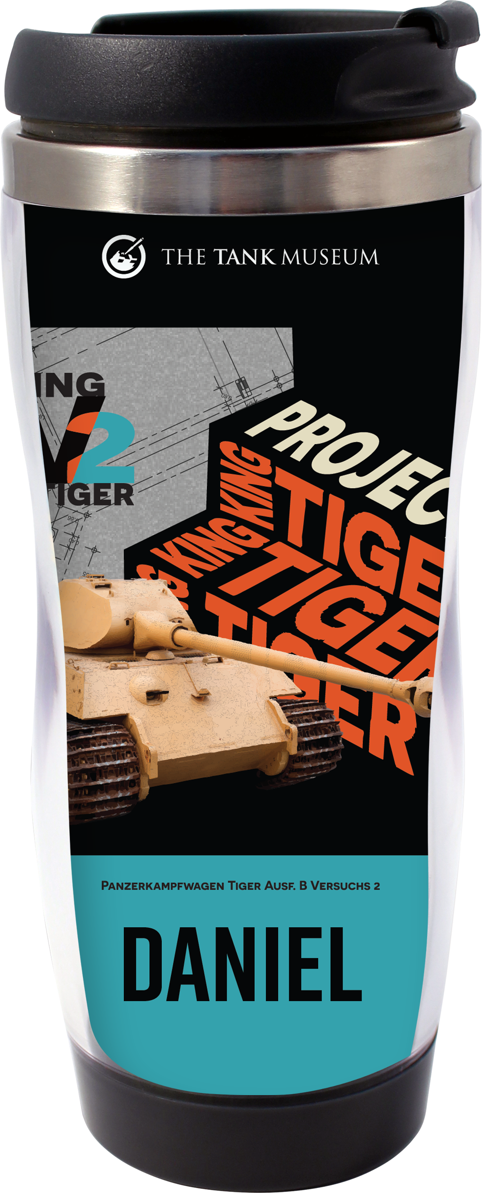 King Tiger V2 Personalised Travel Mug