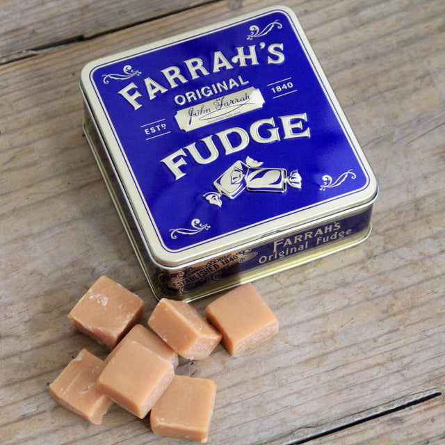 Farrah's Original Fudge Tin 100g (WORM DONE) Fudge/Toffee Farrah's