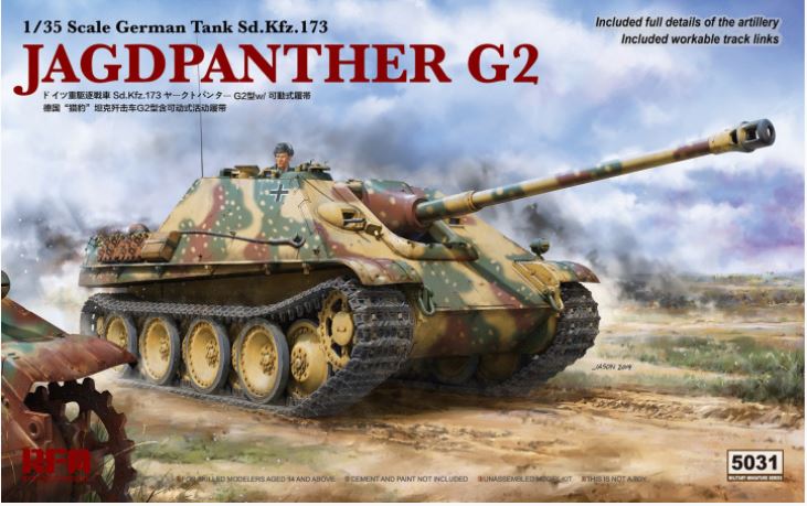 Ryefield Model 1/35 Jagdpanther G2 with Workable Tracks – The Tank