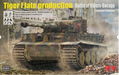 Ryefield model 1/35 Tiger 1 Late Production Battle of Villers-Bocage LE. Scale Model [variant_option4]