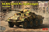 Ryfield 1/35 SDKFZ 234/4 PZ. SPAHWAGEN with full interior.