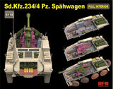 Ryfield 1/35 SDKFZ 234/4 PZ. SPAHWAGEN with full interior.