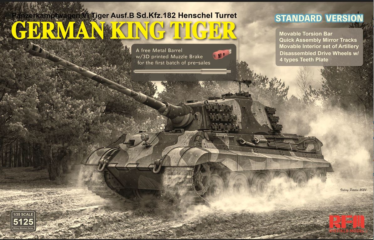 Ryefield SDKFZ 182 Tiger AUSF B King Tiger Standard Version