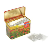 Poppy Tea Bag Tin with 40 English Afternoon Tea Bags Drink New English Teas